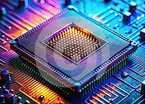 Vintage EPROM Chip A Glimpse into Erasable Programmable ReadOnly Memory Technology