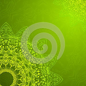 Vintage ethnic vector ornament mandala background