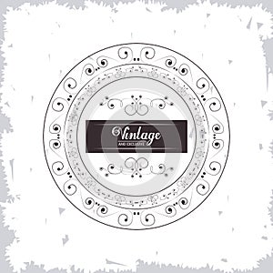 Vintage and exlusive ornate border classic frame image