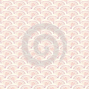 Vintage Fans Background Pattern