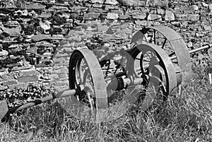 Vintage farm machinery