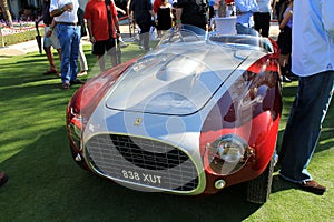 Vintage Ferrari racer rear