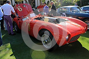 Vintage Ferrari racer rear