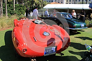 Vintage Ferrari racer rear