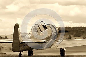 Vintage Fighter Training Aircraft