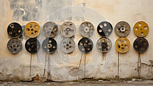 Vintage Film Reels: A Tang Yau Hoong Inspired Wall Display