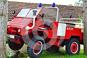 Vintage Firetruck for woods patrol