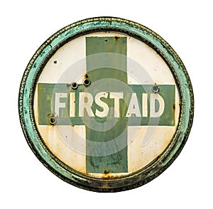 Vintage First Aid Sign