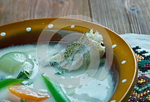 Vintage Fish soup in Galichyna