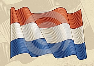 Vintage Flag Of Netherlands