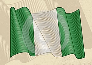 Vintage Flag Of Nigeria