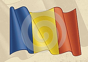 Vintage Flag Of Romania