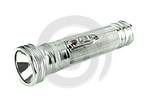 A vintage flashlight