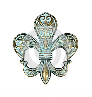 Vintage fleur de lis photo