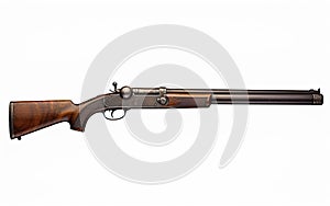 Vintage flintlock musket isolated on white background. Ai Generative