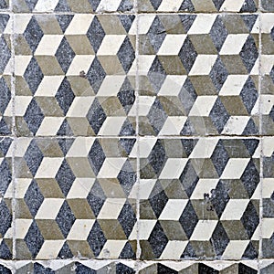 Vintage floor tiles