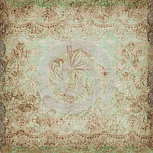 Vintage floral antique background theme photo