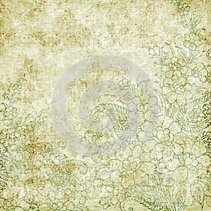 Vintage floral antique background theme photo