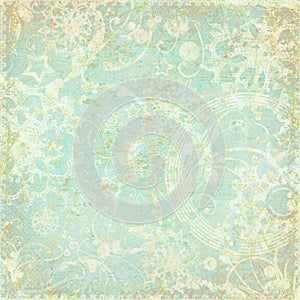 Vintage floral antique background theme