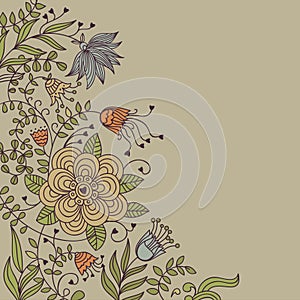 Vintage floral background