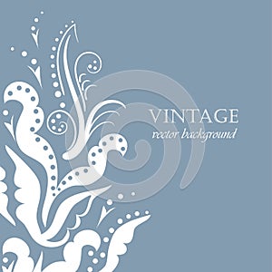 Vintage floral background