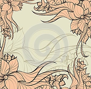 Vintage floral background