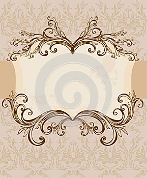 Vintage floral background