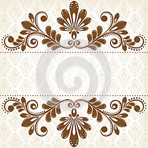 Vintage floral background