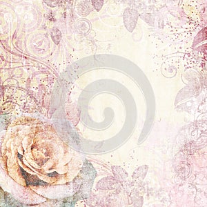 Vintage floral background