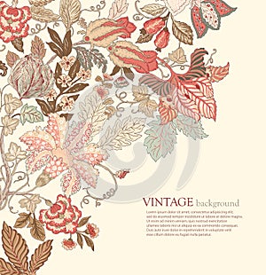 Vintage Floral Background