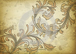 Vintage floral background