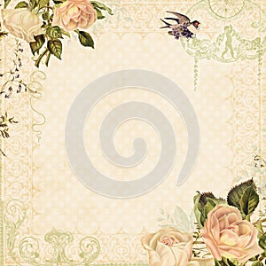 Vintage floral background