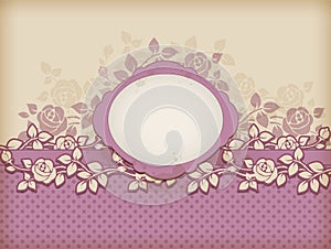 Vintage floral background