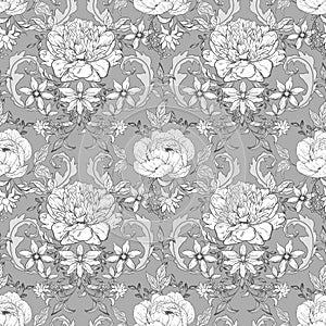 Vintage floral background