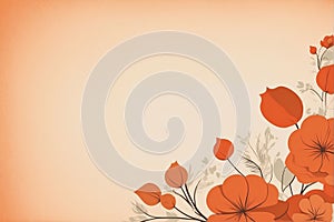 Vintage floral background with copy space