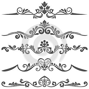 Vintage floral dividers set