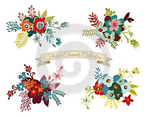 Vintage Floral Elements Collection