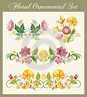 Vintage Floral Ornaments