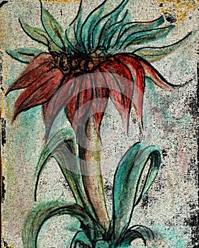 Vintage Floral Painting