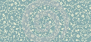 Vintage floral pattern. Rich ornament, old style pattern