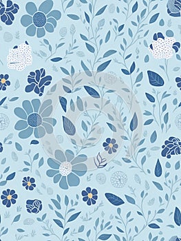 Vintage floral pattern seamless design