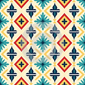 A vintage floral pattern, seamless and tileable illustration