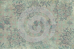 Vintage floral Scrapbook Background