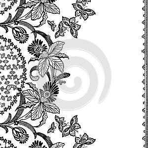 Vintage floral Scrapbook Background