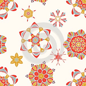 Vintage floral seamless pattern