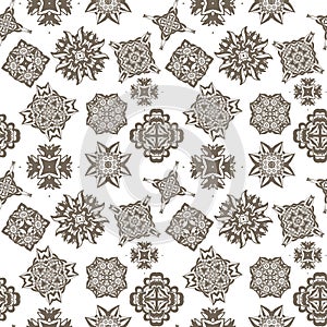 Vintage floral seamless pattern