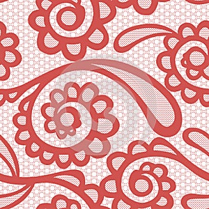 Vintage floral seamless pattern decorative vintage texture swirl background vector illustration