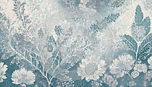 Vintage floral tapestry background