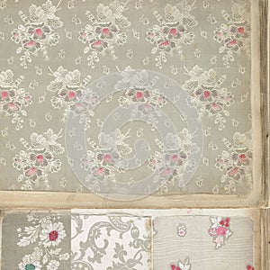 Vintage floral wallpaper