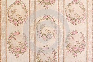 Vintage floral wallpaper